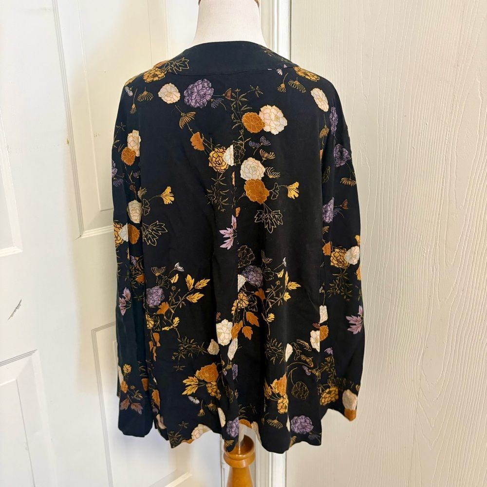 Free People Wrap It Up Floral Jacket Kimono F3 - Picture 5 of 9